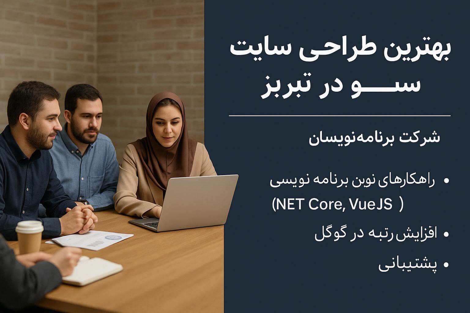 تیم برنامه‌نویسان دانش برتر سهند در حال کار با فناوری‌های مدرن